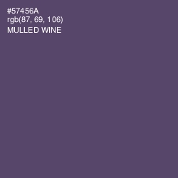 #57456A - Mulled Wine Color Image